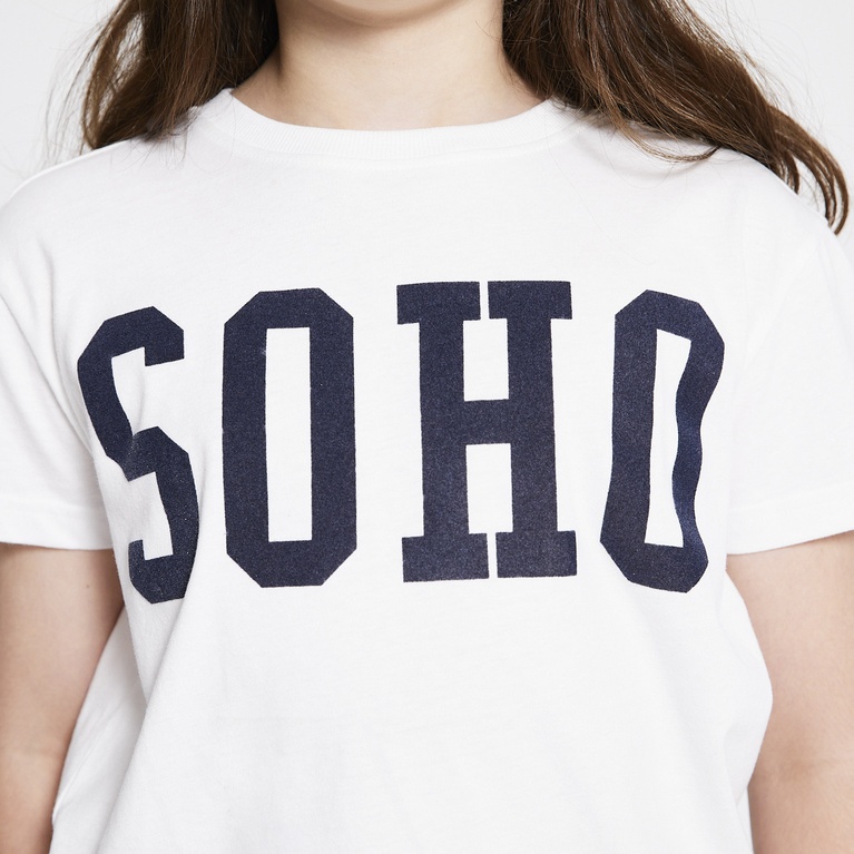 Printed tee "Dusty star" White